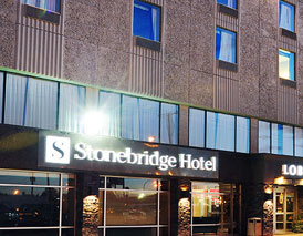 outside view of the Stonebridge Hotel in Fort St. John location